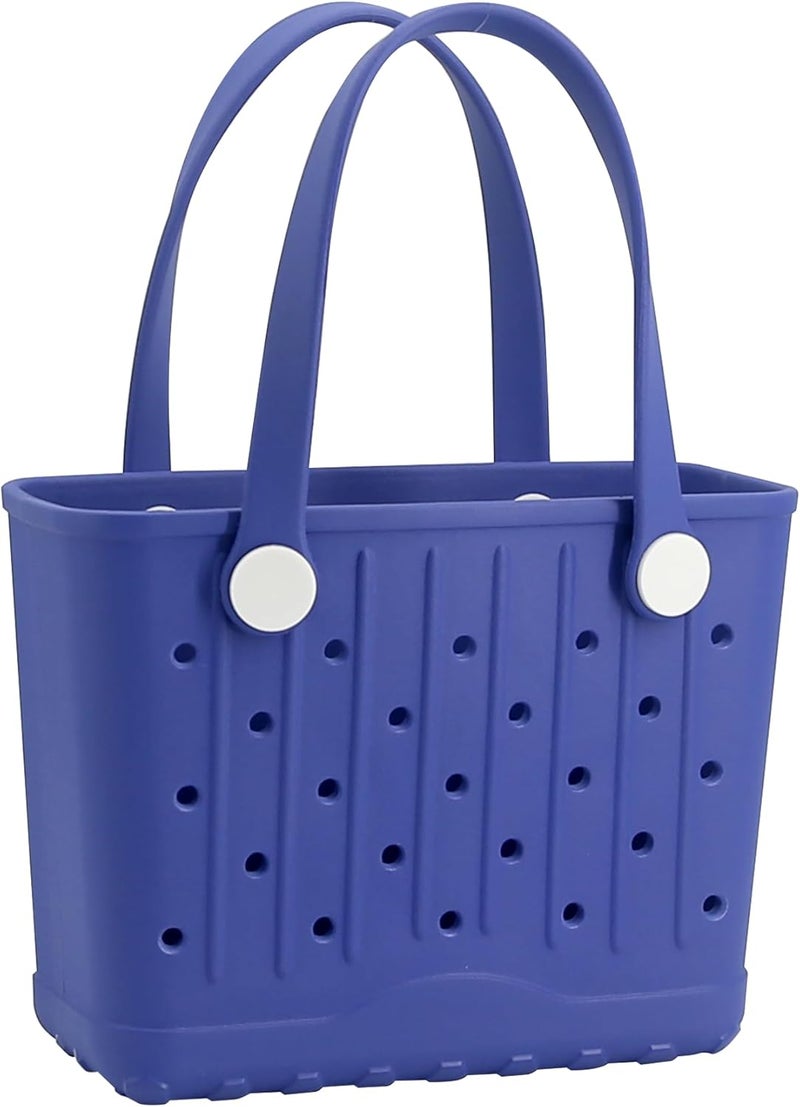 CXY Store Rubber Tote Bag Small Beach Bag Waterproof Beach Tote Washable Travel Handbag for Sport Boat Market Outdoor - Image 1